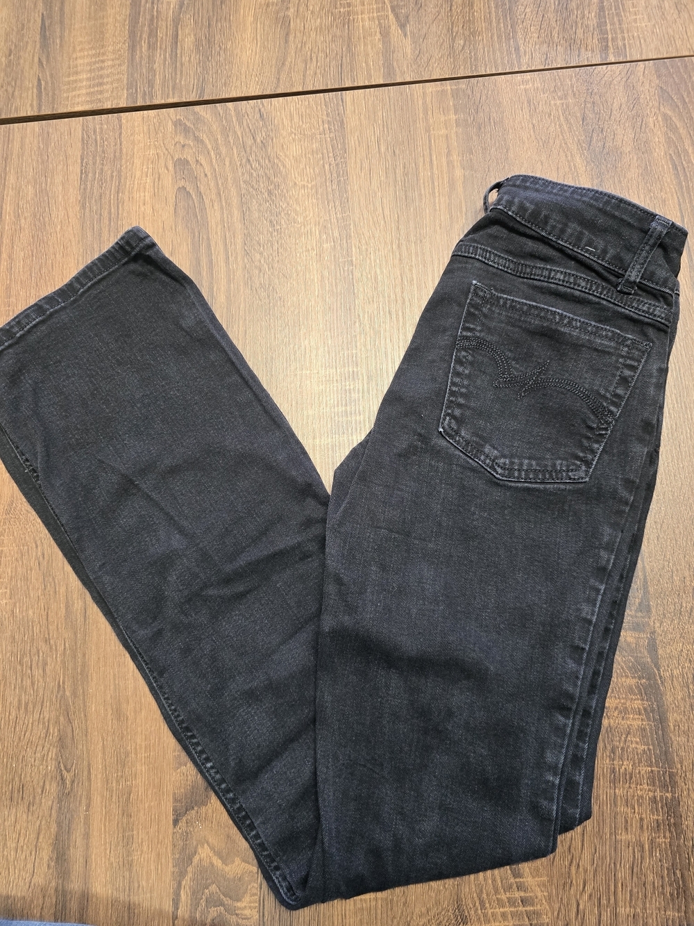 Wrangler Women's Black Boot Cut Jeans Size 3X36 Plus Western Stretch Denim